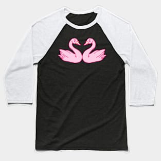Swans kissing Baseball T-Shirt